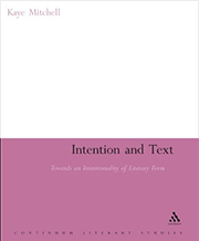 Intention and Text book cover